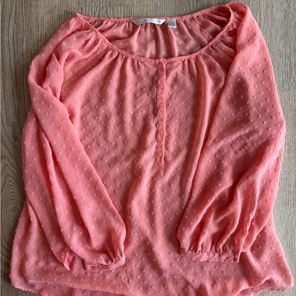 LC Lauren Conrad Coral Blouse